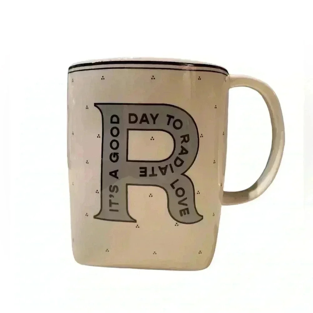 Anthropologie “R” monogram mug| Drop Cap Mug - Picture 3 of 8